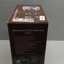 Espresso Machine with Milk Frother, 20 Bar Compact Espresso Maker with Touch Screen & 57.5oz Removable Water Tank for Home, Stainless Steel Coffee Machine for Cappuccino, Latte, Silver(updated)