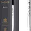 Parker Rollerball Pen Ink Refill | Fine | Black QUINK Ink | 1 Count