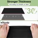 misaya 10 Packs Disposable Plastic Table Cloth, 54 x 108 Inch Waterproof Rectangle Tablecloth, Leakproof & Sturdy Decorative Table Covers for Picnic, Party and Outdoor, Black
