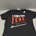 Women's I Like His Pole T-Shirt Funny Fishing Couples Gifts T-Shirt Small