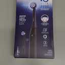 Oral-B iO Series 2 Rechargeable Electric Powered Toothbrush Starter Kit, Night Black with 2 Brush Heads - Automatic Pressure Sensor to Protect Gums - 3 Modes - 2 Min Timer