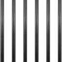 GeilSpace 6 Pack 1/2" × 30" Pre-Cut Black Metal Pipe, Industrial Steel Fits Standard Half Inch Black Threaded Pipes and Fittings - Vintage DIY Industrial Shelving (1/2" × 30")