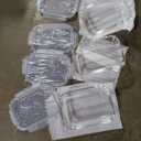 4 Pack 8 Cups/ 63oz Large Glass Storage Containers with Lids, Meal Prep Containers, Glass Food Storage with Airtight Lid for Baking, Leak Proof & Microwave, Oven Safe (4 Containers + 4 Lids)