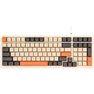 Rii RK909 Wired Mechanical Gaming Keyboard, Blue Switches, 100 Keys, 20 Modes LED Backlighting,Keyboard for PC Gamers/Mac/Windows/Chrome/Linux