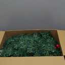 MorTime 9 FT LED Christmas Garland with Pinecones Red Berries Bows Christmas Balls Candies, Multi-Function Christmas Garland with 50 Warm White LED Lights, 180 Branch Tips