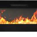 DUMOS 60" Freestanding Electric Fireplace, 1500W/750W Wall Mounted or Recessed Insert Fireplaces Heater with Remote Control,13 Adjustable Flame Color, 12H Timer, Touch Screen, Inky