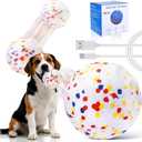 Mity rain Interactive Dog Toys - E-TPU Bouncy Ball for Small Medium Large Puppy Pet, Moving Balls for Dogs Enrichment, Motion Activated Toys that Keep Them Busy & Move on Its Own White