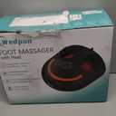 Shiatsu Foot Massager Electric Feet Massage Machine Deep Kneading Relief for Plantar Fasciitis Air Compression, 3 Heat Levels Relax for Home Office Use Gifts for Women Mom Dad Black Mothers Day Gifts