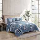 Eddie Bauer - Queen Quilt Set with Shams, Cotton, Reversible