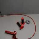 JFG RACING Motorcycle Throttle Assembly,7/8" 22mm Quick Twist Throttle Grips With Throttle Cable Aluminum Alloy Universal For CRF50 KLX SSR TTR 110 125 150 200 250cc Dirt Pit Bike ATV Mini Bike Red (Normal)