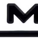 Dual Motor Badge Emblem Logo Sticker for Tesla Model 3 Y X S, Trunk Performance Exterior Accessories Decoration (Matte Black with Black Line)