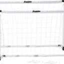 Franklin Sports Kids Soccer Goal Set - Portable Backyard Youth Soccer Goals - 2 Mini Soccer Goals with Ground Stakes - 54" x 36",Black