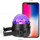 Litake UV Black Lights for Glow Party, 6W LED Disco Ball Strobe Lights for Dark Party Supplies, Sound Activated with Remote Control, Dj Light for Halloween Xmas Birthday Party Home Decorations, 2 Pack