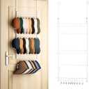 HapiRm Over Door Hat Rack - 3 Tier Wall Mounted Hat Organizer with 16 Hooks and 10 Movable Clips, Baseball Cap Organizer Storage Holds up to 26 Caps for Door, Bedroom, Closet USPTO Patent Pending (White)