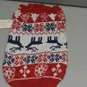 Christmas Dog Sweaters for Small Medium Large Dogs and Cats, Pet Soft Warm Holiday Outfit Girl & Boy, Pup Winter Clothes Turtleneck Double Knitting Collar for Outdoors Playing (Deer, L)