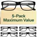 Gaoye Professional Reading Glasses for All Day - Computer Readers with Blue Light Protection - Value Pack