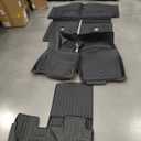 Floor Mats for 2020-2024 2025 Ford Explorer 6 Seats Captain Chairs Car Mat Accessories, All Weather TPE Cargo Mat Backrest Mats Active/ST Line/ST/Platinum(6 Seat Floor Mats+2-in-1 Cargo Mat)