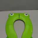 Portable Folding Large Non Slip Silionce Pads Potty Training Seat for Kids Boys & Girls, Foldable Toddlers Toilet Seat, Recyclable Potty Seat Cover for Travel (Green)