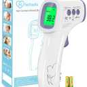 Digital Thermometer for Adults and Kids, No Touch Forehead Thermometer for Baby, 2 in 1 Body Surface Mode Infrared Thermometer with Fever Alarm and Instant Accuracy Readings (Purple)