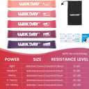 3 x WIKDAY Resistance Bands for Working Out Exercise Loop Bands Workout Bands Set for Men Women Body Stretching, Crossfit Training, Home Workout, Physical Therapy, Booty Legs, Set of 5