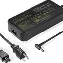 19.5V 9.23A 180W 5.5X2.5mm AC Adapter Laptop Charger Fit for Asus G751J G751JL G751JM ZX50J ZX50JX G750JM G750JS G750JW G750JX N56VB ADP-180MB F Power Supply Cord