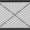VEVOR X-Marks Fire Pit Grill Grate, Rectangle Cooking Grate, Heavy Duty Steel Campfire BBQ Grill Grid with Handle & Support X Wire, Portable Camping Cookware for Outside Party Gathering, 32 Inch Black