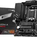 MSI PRO B650M-A WiFi V1 Motherboard, Micro-ATX - Supports AMD Ryzen 9000/8000 / 7000 Series Processors, AM5 - DDR5 Memory Boost 6000+MHz/OC, 2 x PCIe 4.0 x16, 2 x M.2 Gen4, 2.5G LAN
