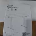 Veken 55 Inch Large Electric Standing Desk, Gaming Table, White