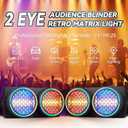 COB Stage Lights, RGBWA LED Blinder Spotlight, Par Can Stage Light Retro Matrix Light with Golden Halo Effect, DMX512 Sound-Active Uplighing for Party DJ Party Club Wedding Events