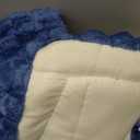 Smiry Couch Covers for Dogs Washable, Non Slip Fuzzy Pet Couch Covers for Sofa, Soft Thick Sofa Slipcovers Furniture Protector Pet Friendly (Navy, 27.6" x 70.9")