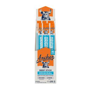 Archer Jerky Beef Jerky Sticks - Grass Fed Beef Snack, Individually Wrapped for Adults & Kids, Bulk Snack Packs, Gluten Free, Paleo, Keto - 1 oz Meat Sticks (Pack of 18)