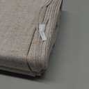 MIULEE 100% Blackout Linen Textured Curtains for Bedroom Solid Thermal Insulated Natural Beige Grommet Room Darkening Curtains & Drapes Luxury Decor for Living Room Nursery 52 x 84 Inch (2 Panels)
