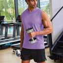 TACVASEN Men's Hooded Tank Tops UPF 50+ Sleeveless Hoodies Shirt Moisture Wicking Lightweight Gym Workout Tank T Shirts