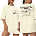 Album Tshirt for Women Concert Tshirt Fan Gifts Music Tour Short Sleeve Tops