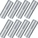 Tandefio 8 PCS Top Rail Sleeve Galvanized Steel Chain Link Fence Top Rail Sleeve for Rail/Pipe (1-5/8" x 6")