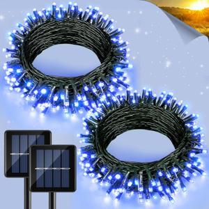 2 Pack Solar Christmas Lights Outdoor
Garland, 3 colors, One part is scratched