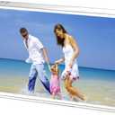 AMEITECH Acrylic Photo Frames 6x8'', Magnetic Acrylic Block Picture Frame,Desktop Frameless Photograph Display