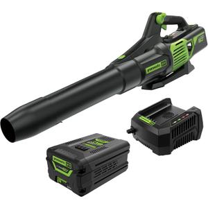 Greenworks 60V 700 CFM Brushless Leaf Blower, 5.0 Ah Battery and Rapid Charger