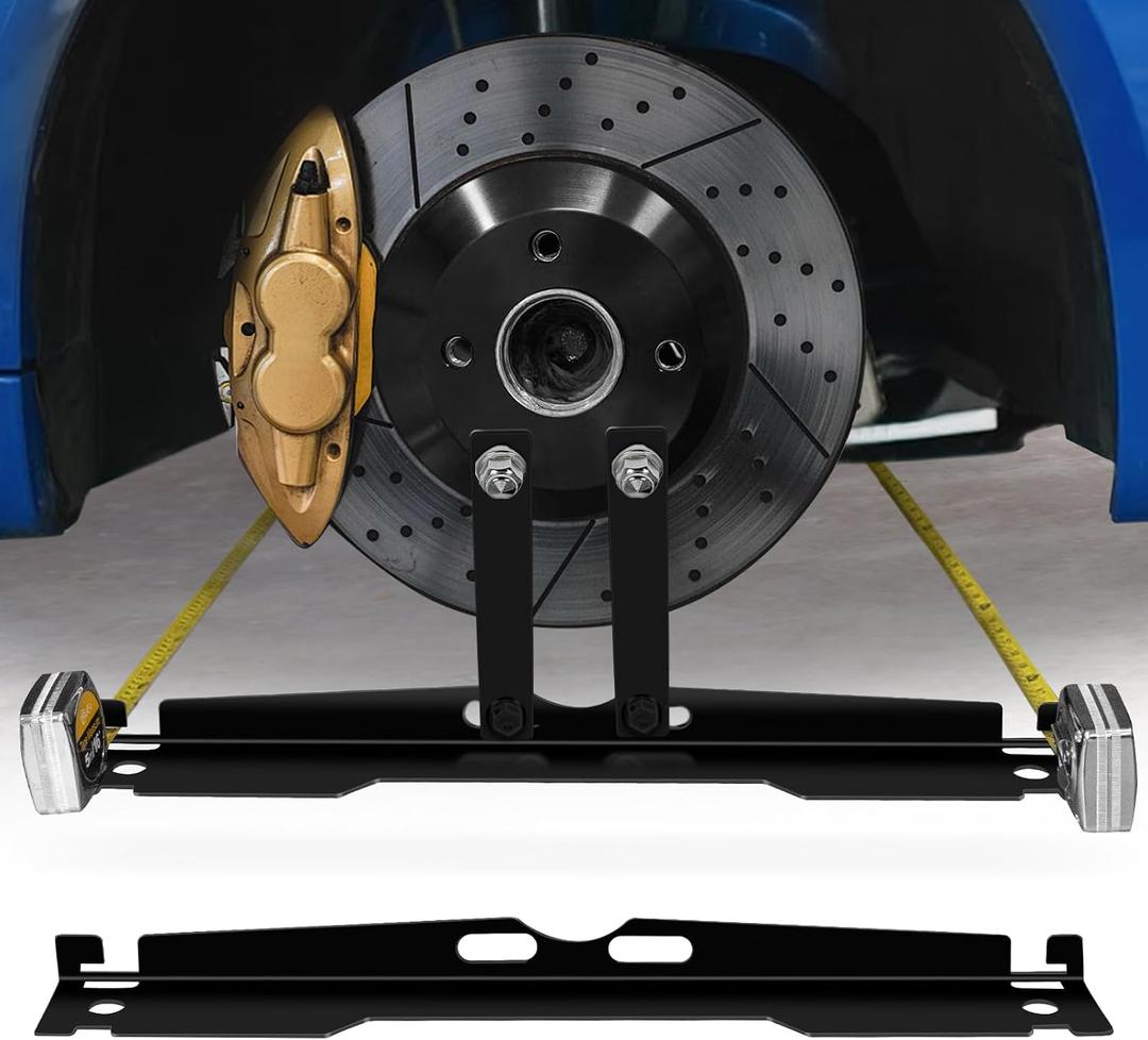 Upgraded Heavy-Duty Steel Wheel Alignment Tool Kit, Collapsible Toe Alignment Tool Plates for Car/Trucks/SUVs, Enhanced Compatibility 2 Tool Plate, 2 Tape Measures.