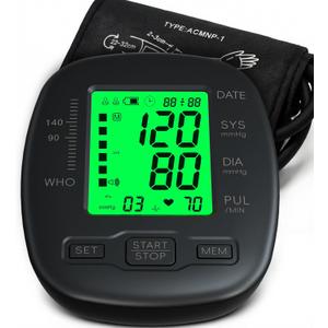 Blood Pressure Monitor Upper Arm Blood Pressure Monitors for Home Use with Adjustable Bp Cuff 8.7"-16.5", Backlit Screen, 2x99 Memory, Voice Broadcast and Battery Bp Machine, Easy to Use