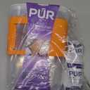 PUR Slim Water Filter Pitcher, 8-Cup Capacity, Compact Design for Dorms & Mini Fridges, Dishwasher Safe, Fast Filtration, Includes 1 Filter, Cleaner Great-Tasting Drinking Water Filtration, Tangerine