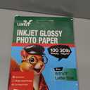 Uinkit 100 sheets 115gsm Photo Paper 30lb Very Thin Flyer Photo Paper Glossy 8.5x11 Single Side Inkjet Paper DIY Chip Bag Glossy Photos Brochure Paper Picture for Inkjet Printer with Dye Ink