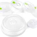 Microwave splatter cover Set, 6 Sizes, 10-4.5,Clear with Steam Vents, Dishwasher Safe Food Splatter Guards, Mixed Sizes for Large & Small Food Plates Bowls