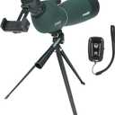 SVBONY SV28 Plus Spotting Scopes with Tripod, Angled Spotter Scope with Upgraded Phone Adapter, IP65 Waterproof Fogproof Long Range Spotting Scope for Target Shooting, Birding