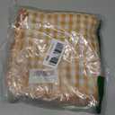 SmoothNovelty 12 Pack Buffalo Plaid Cloth Napkins 18x18 Inch Checkered Cloth Napkins Scalloped Soft Cotton Table Mat Washable Reusable for Dinner Wedding Holiday Birthday Parties (Classic,Yellow)