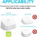 Outlet Wall Mount Only for eero 6 & eero 6+ mesh Wi-Fi System, No Messy Wires & Space Saving Outlet Mount Holder for eero 6 Extender (3 Pack)