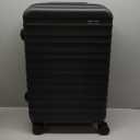 Amazon Basics 26" Hardside Medium Checked Luggage, Expandable For Up to 15% More Space, With Scratch-Resistant Surface, Four Multi-directional Wheels, Black