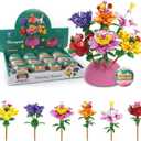 12 Pack Filled Eggs with 157 Pcs DIY Flower Garden Building Blocks for Party Favors, Easter Egg Hunt, Classroom Events - Educational Activity Toy for Girls 6+ Years Old