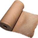 Honeycomb Packing Paper Wrap, 11 x328 Feet Eco-Friendly, Brown,1 Roll