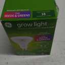 GE Grow Light LED Indoor Flood Light Bulb, Balanced Light Spectrum for Seeds and Greens, 9 Watts, Medium Base (Pack of 1)